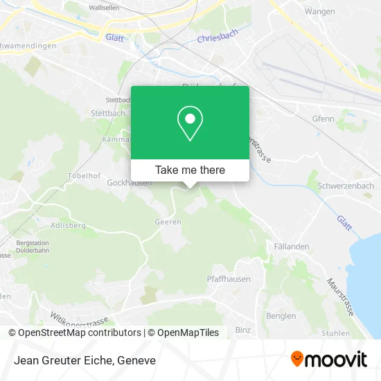 Jean Greuter Eiche map