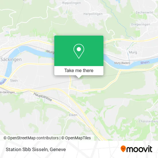 Station Sbb Sisseln map