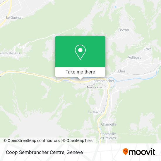 Coop Sembrancher Centre map