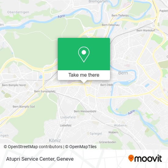 Atupri Service Center map