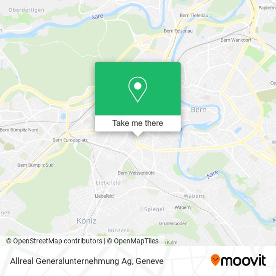 Allreal Generalunternehmung Ag map