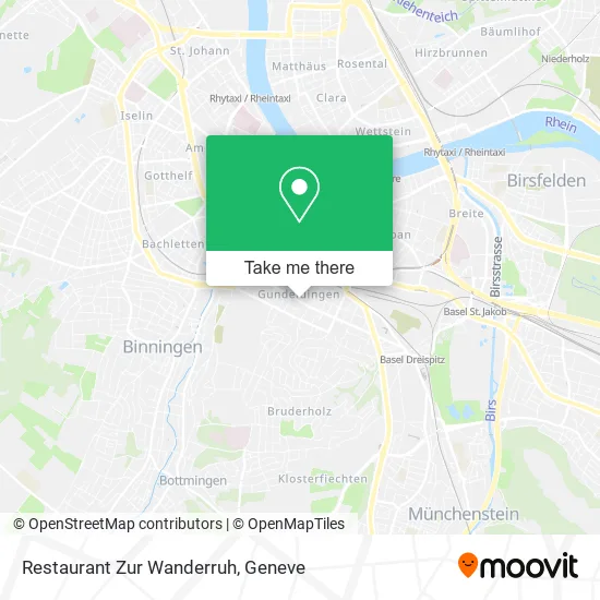 Restaurant Zur Wanderruh map
