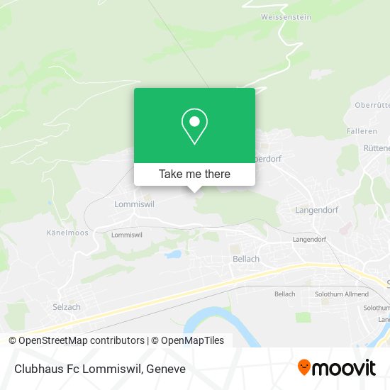Clubhaus Fc Lommiswil map