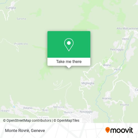 Monte Rovrè map