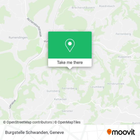 Burgstelle Schwanden plan