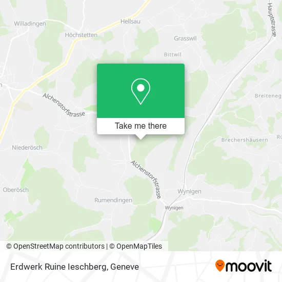 Erdwerk Ruine Ieschberg map