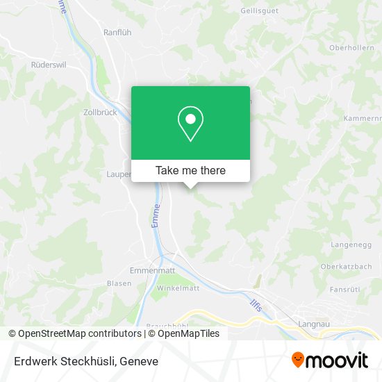 Erdwerk Steckhüsli map