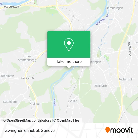 Zwingherrenhubel map