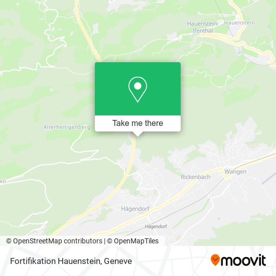 Fortifikation Hauenstein map