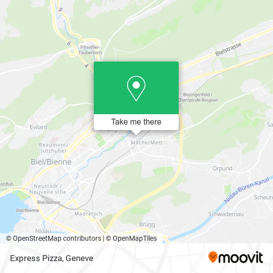 Express Pizza map