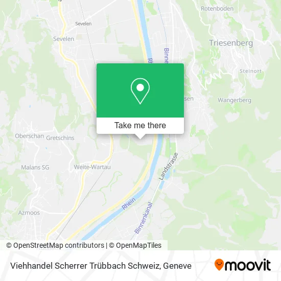 Viehhandel Scherrer Trübbach Schweiz map