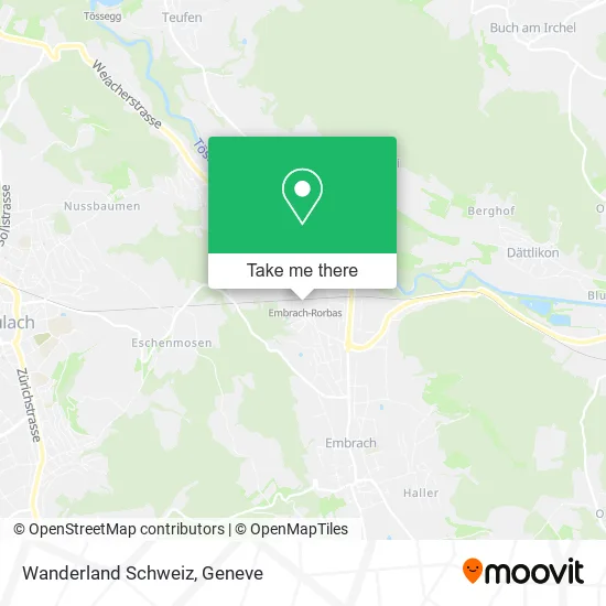 Wanderland Schweiz map