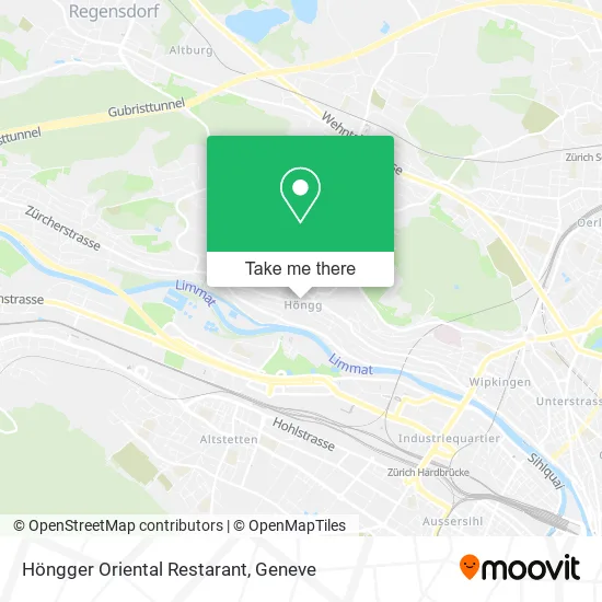 Höngger Oriental Restarant map