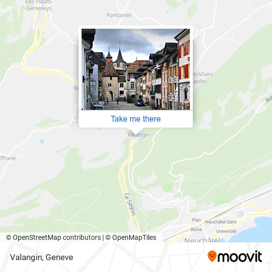 Valangin map