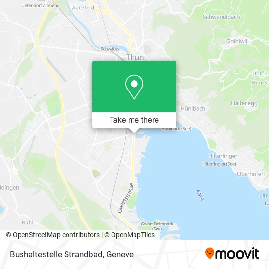 Bushaltestelle Strandbad map