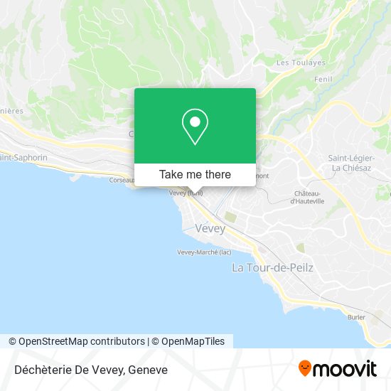 Déchèterie De Vevey map