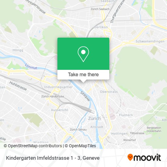 Kindergarten Imfeldstrasse 1 - 3 map