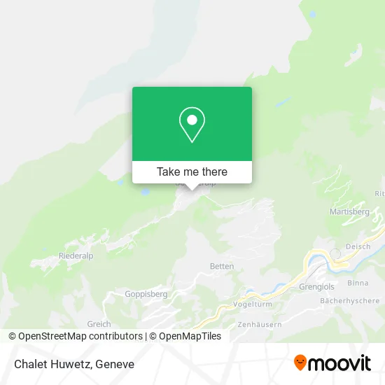 Chalet Huwetz map