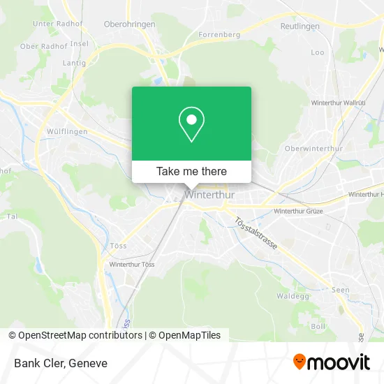 Bank Cler map