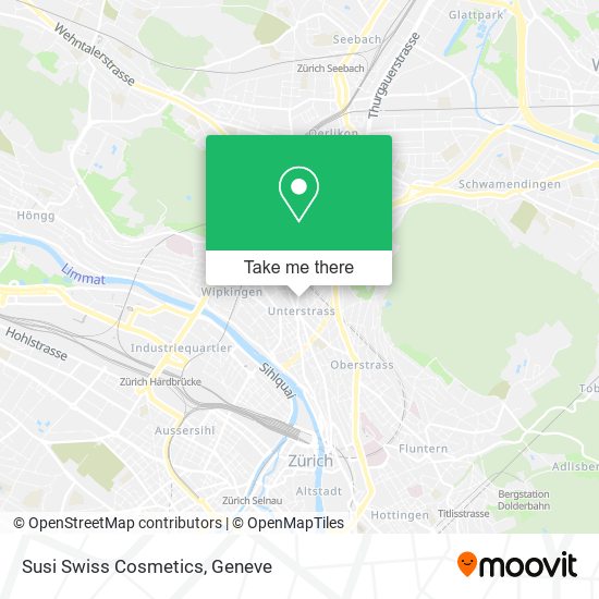 Susi Swiss Cosmetics map