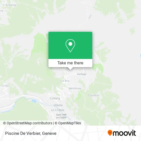 Piscine De Verbier map