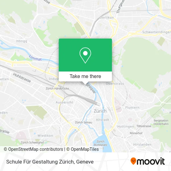 Schule Für Gestaltung Zürich map
