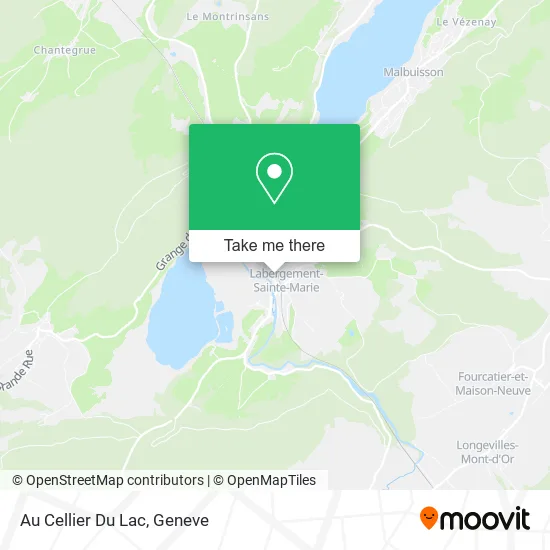 Au Cellier Du Lac map