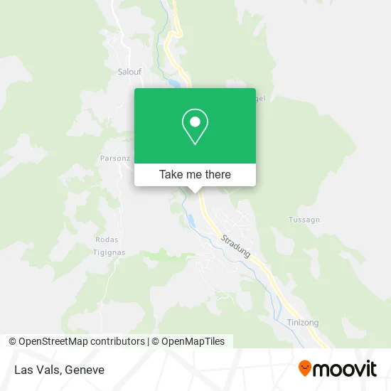 Las Vals map