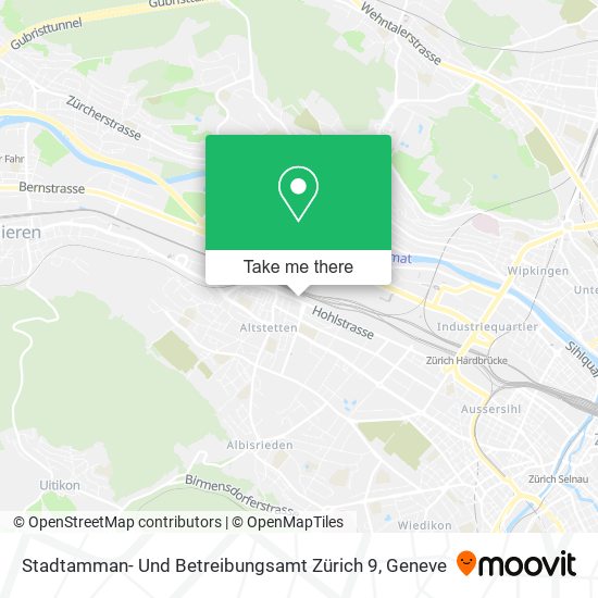 Stadtamman- Und Betreibungsamt Zürich 9 map