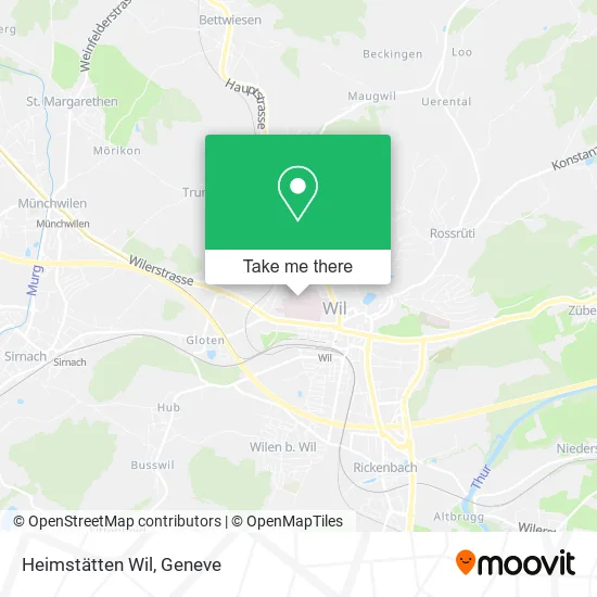 Heimstätten Wil map