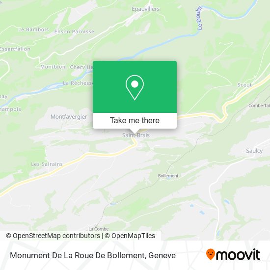 Monument De La Roue De Bollement map