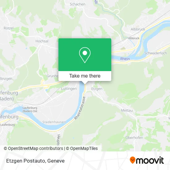 Etzgen Postauto map