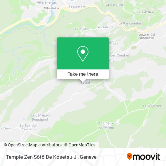 Temple Zen Sôtô De Kosetsu-Ji map