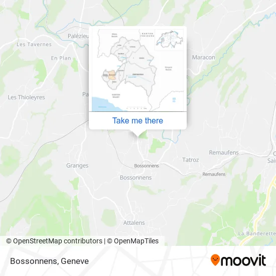Bossonnens map