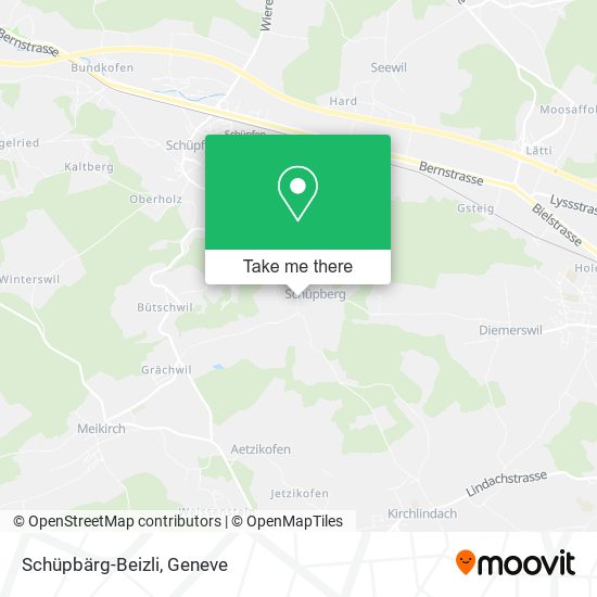 Schüpbärg-Beizli map