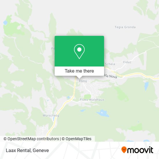 Laax Rental map