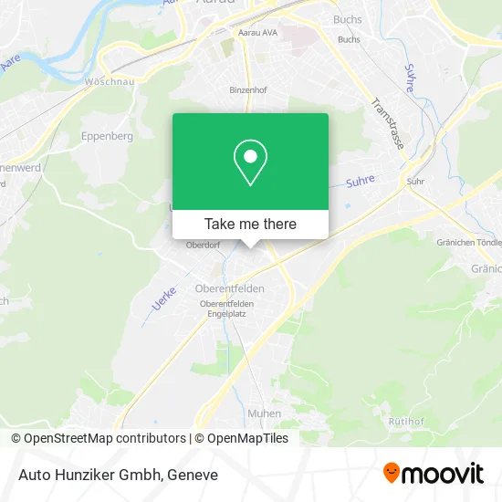 Auto Hunziker Gmbh map