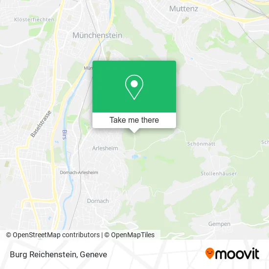 Burg Reichenstein map