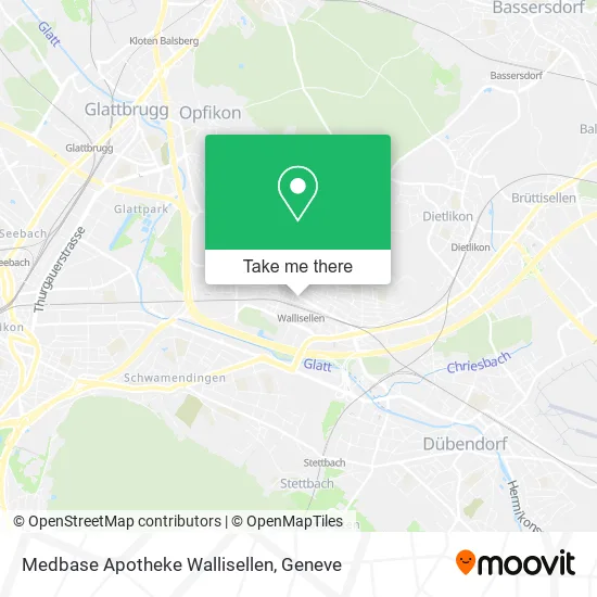 Medbase Apotheke Wallisellen map
