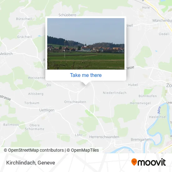 Kirchlindach map