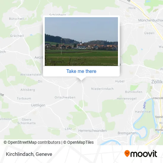 Kirchlindach map