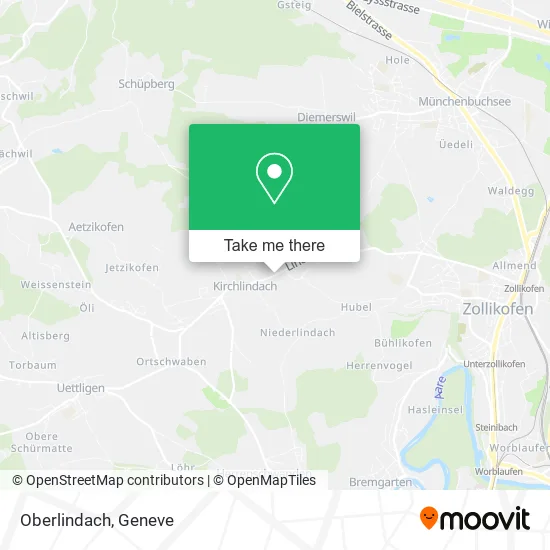 Oberlindach map