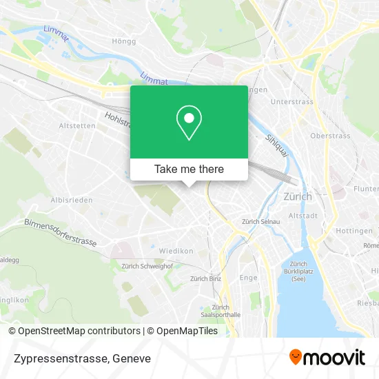 Zypressenstrasse map