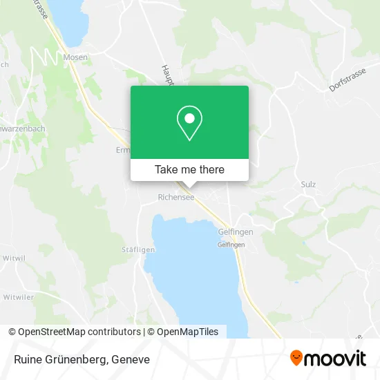 Ruine Grünenberg map