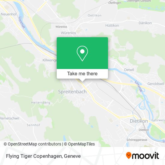 Flying Tiger Copenhagen map