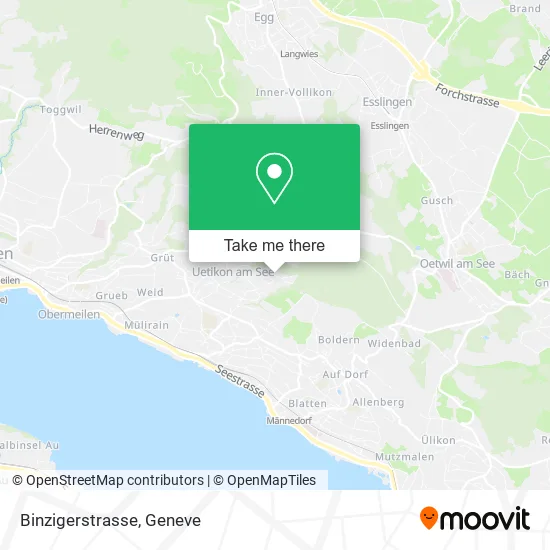 Binzigerstrasse map