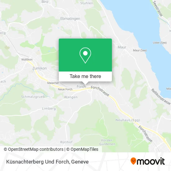 Küsnachterberg Und Forch map