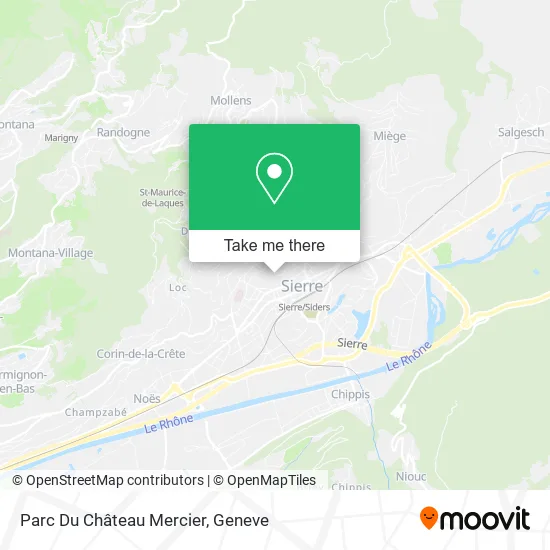 Parc Du Château Mercier map