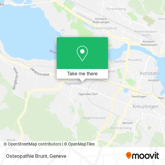 Osteopathie Brunt map