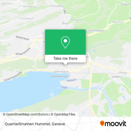 Quartierbrunnen Hummel map